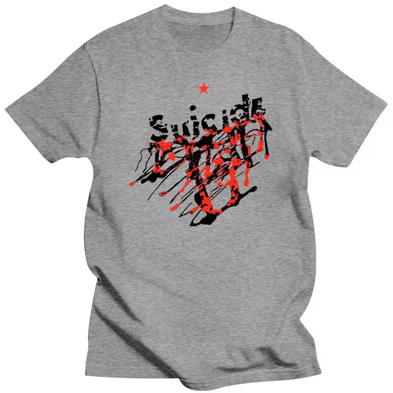 T-shirt SUICIDE (Alan Vega Talking Heads Swans Neu Youth Devo) marque décontractée à manches courtes pour hommes