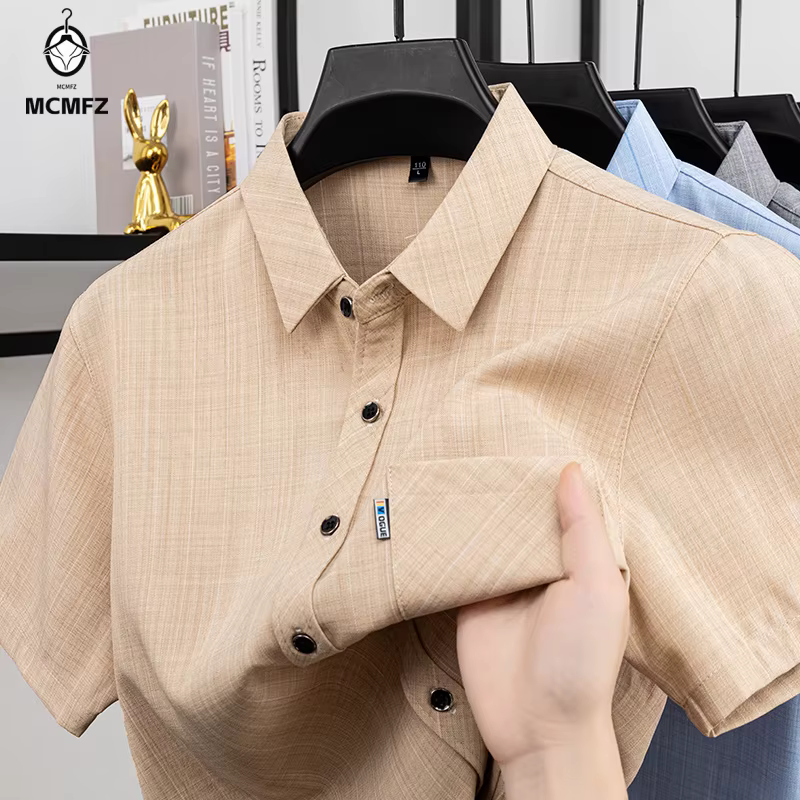 Chemise d'été à manches courtes pour hommes