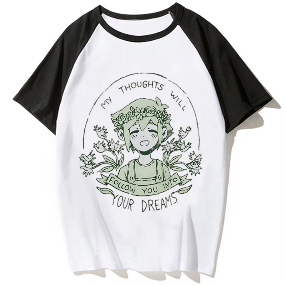 Omori t-shirts femmes japonais été t-shirt fille bande dessinée vêtements