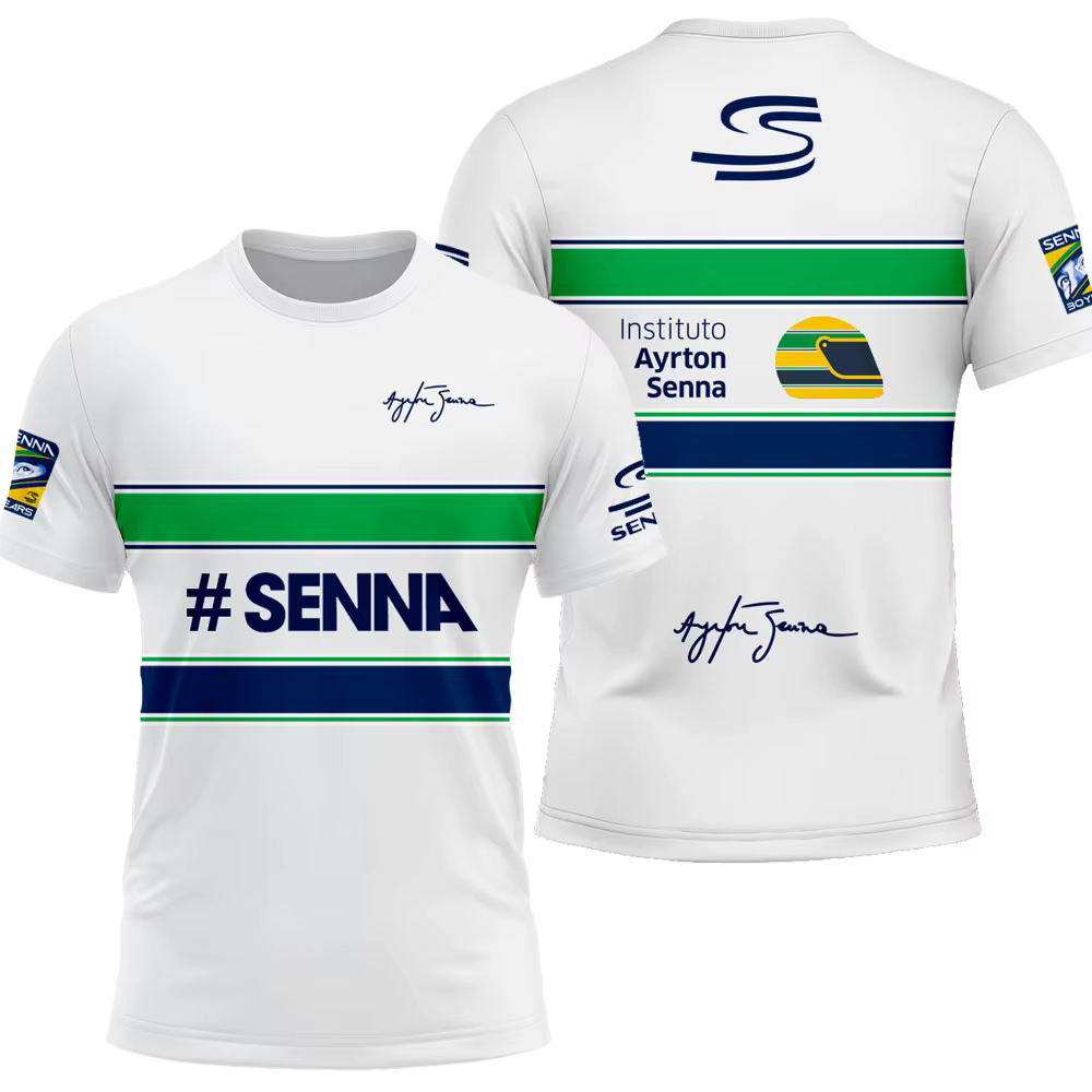 Ayrton Senna 12 passionné de chauffeur Fans de sport automobile hommes T-shirt été court femmes t-shirts 2025 nouveaux enfants vêtements hauts