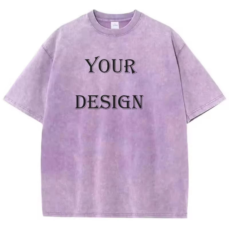 T-shirt unisexe 100% coton lavé