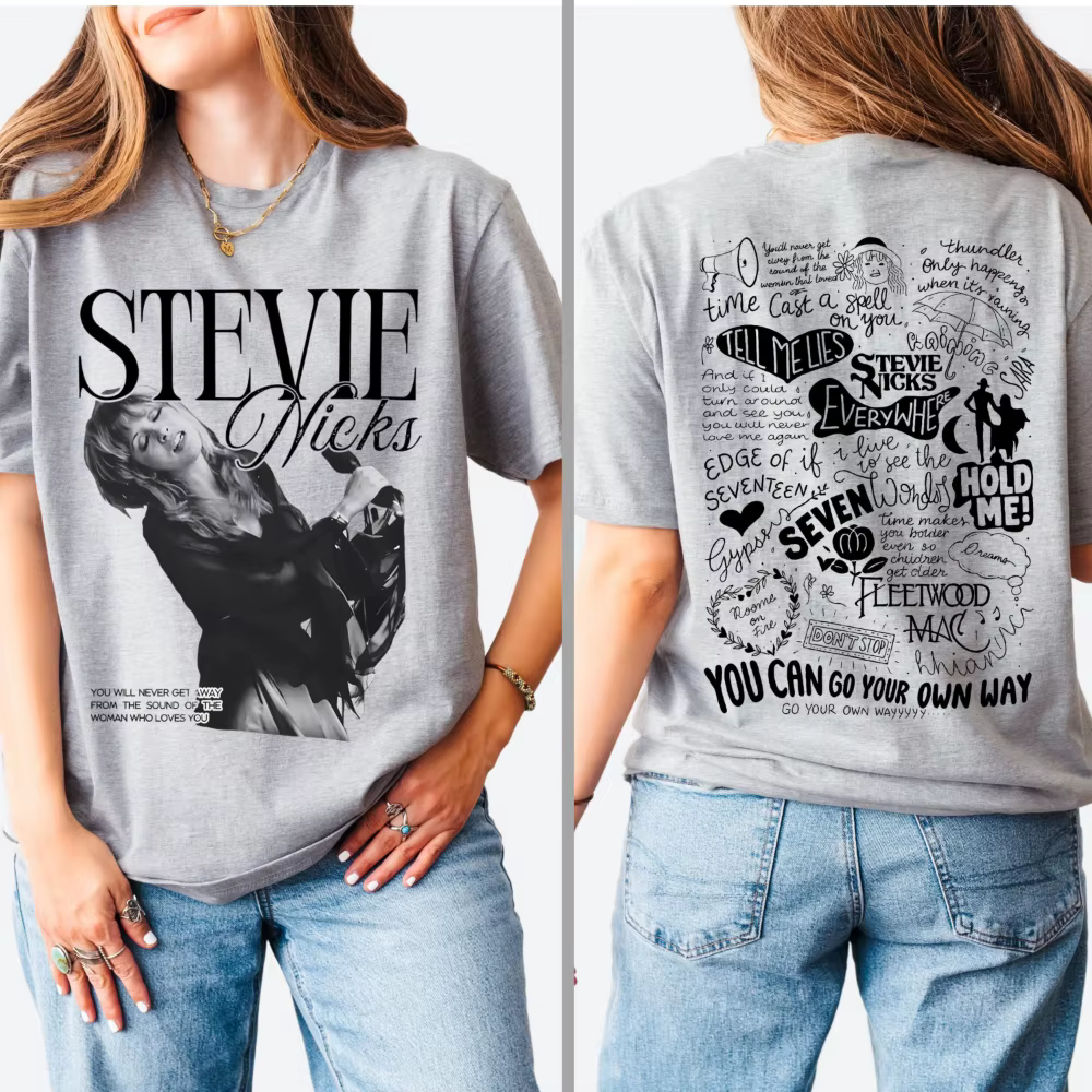 T-shirt Stevie Nicks Vintage Concert TeeMusic Lover Gift Classic Rock Band