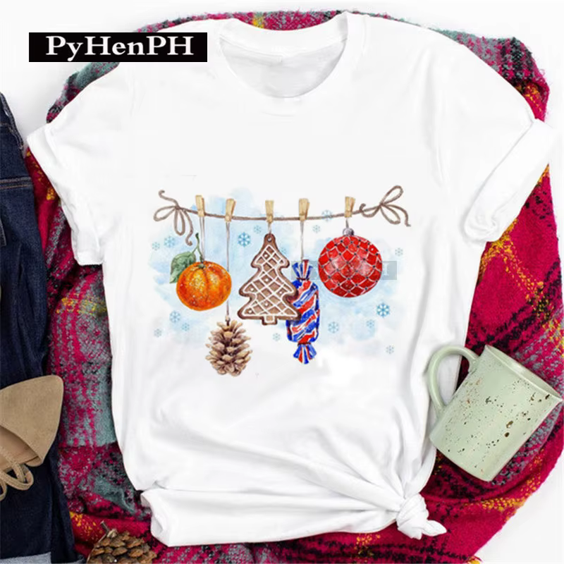 T-shirt Joyeux Noël, cadeau de Noël personnalisé et exquis