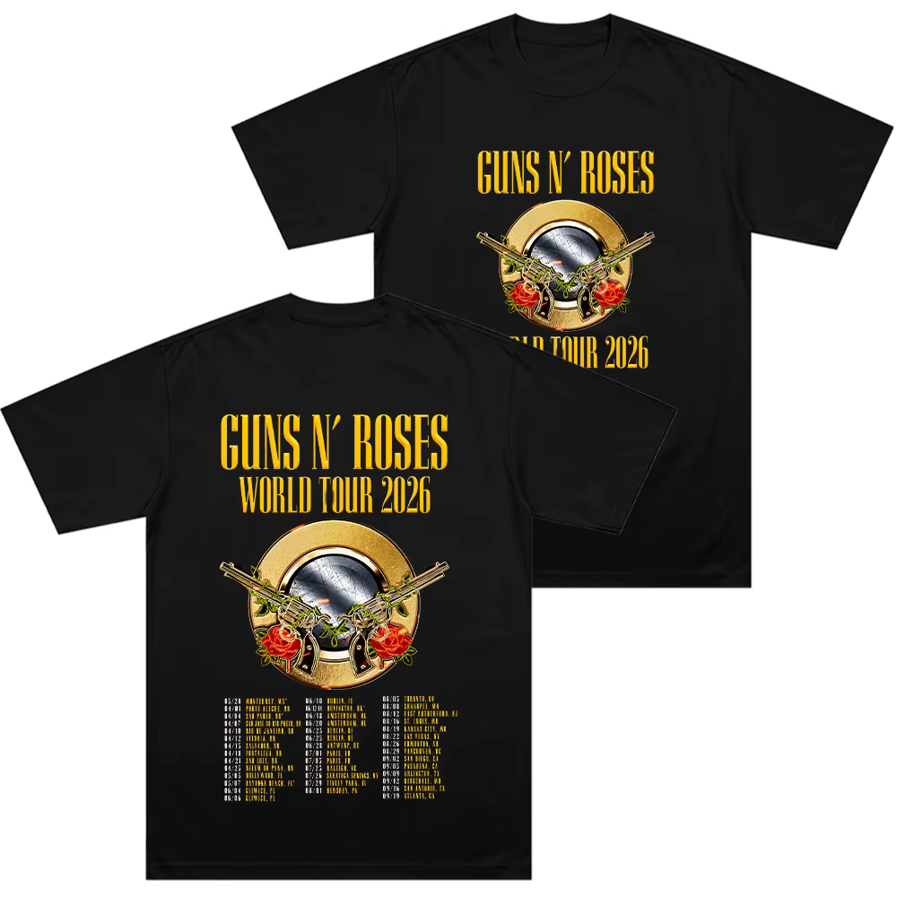 T-shirt vintage Guns N Roses GNR pour homme