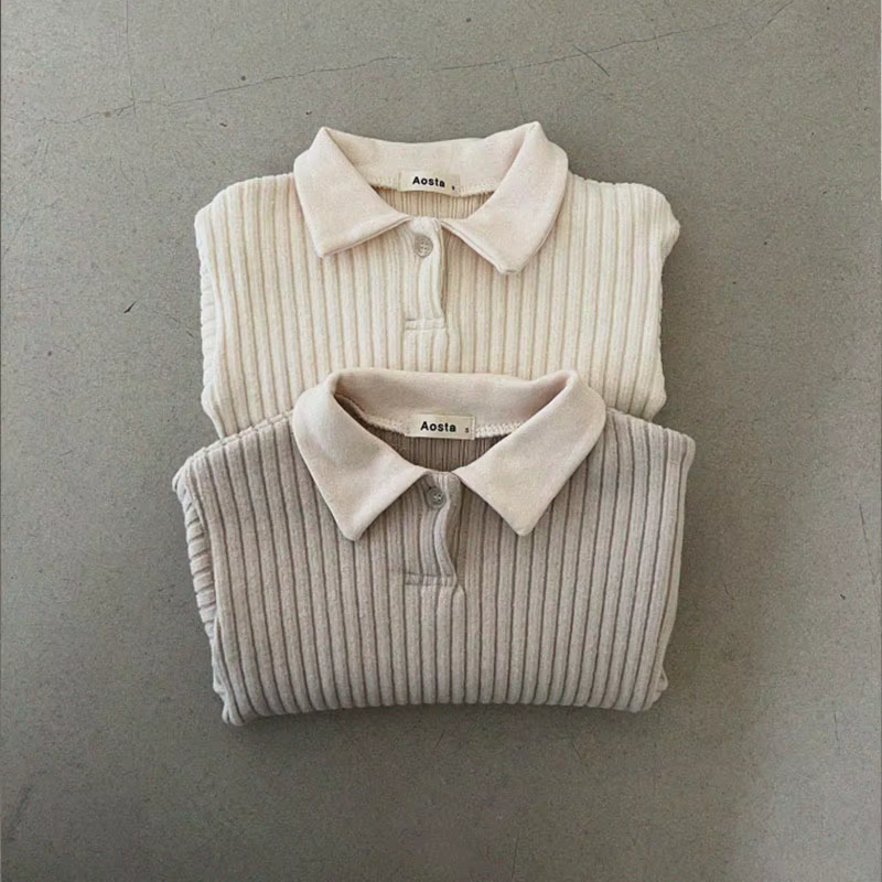 T-shirt manches longues en coton pour bébé garçon et fille