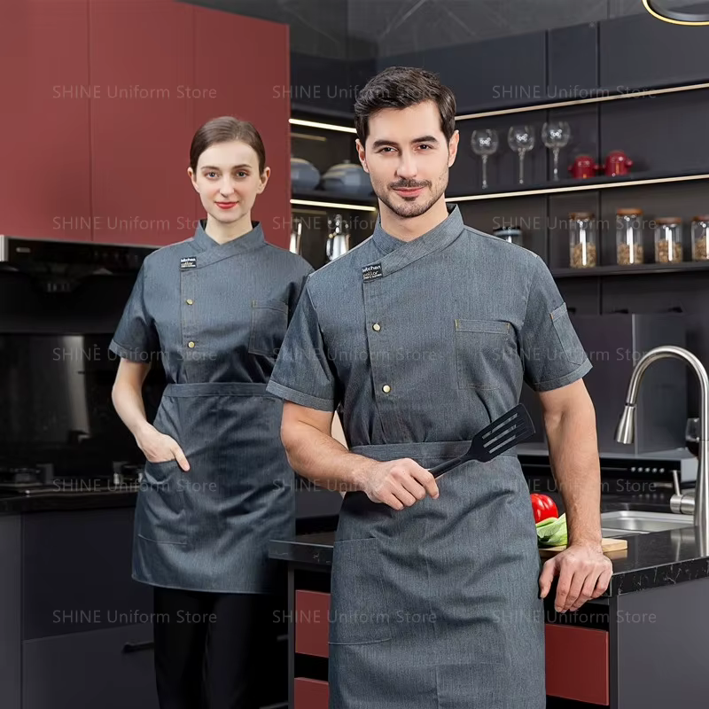 Uniforme de Chef de tête d'été pour hommes