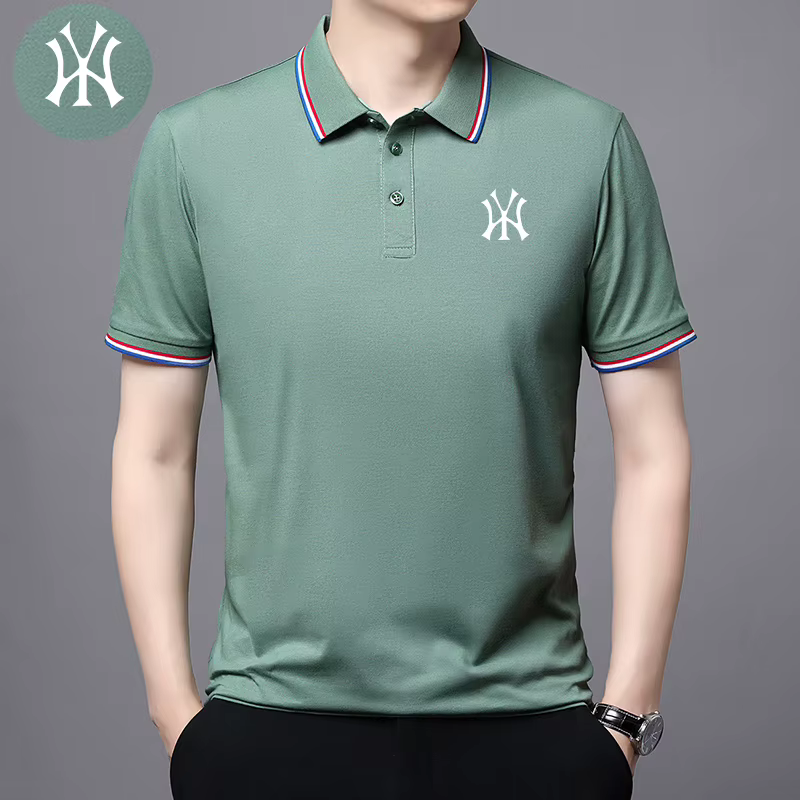 Polo pour homme avec logo brodé exquis sur la poitrine