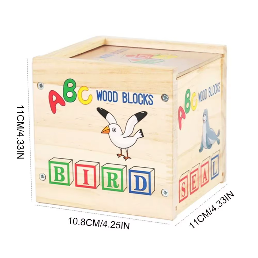 Blocs de construction en bois pour apprentissage Cognitif