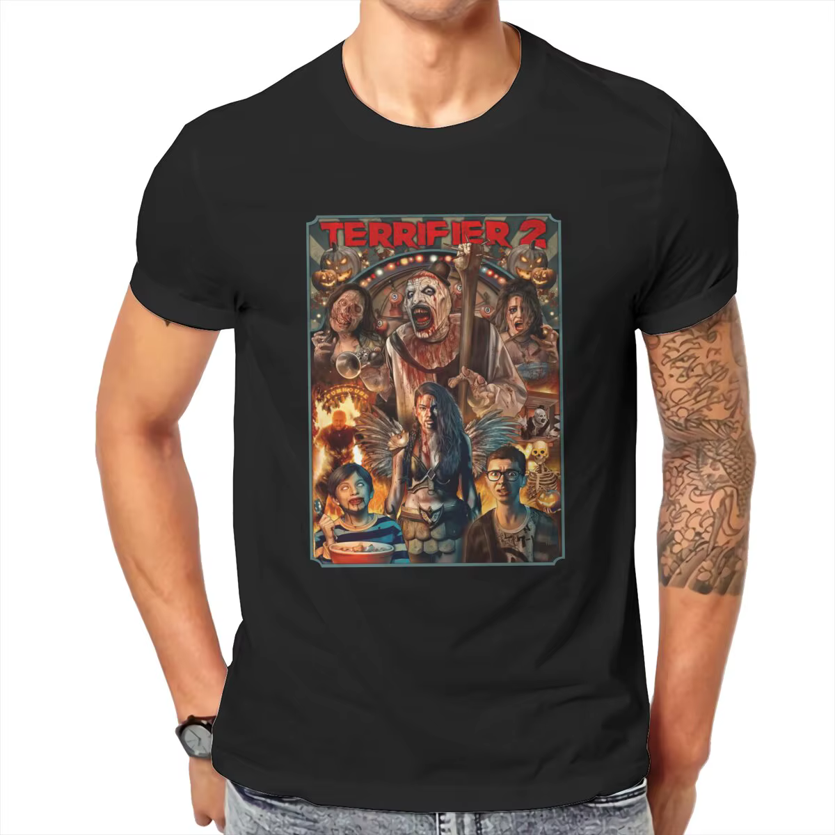 T-Shirt Vintage Terrifier pour Homme
