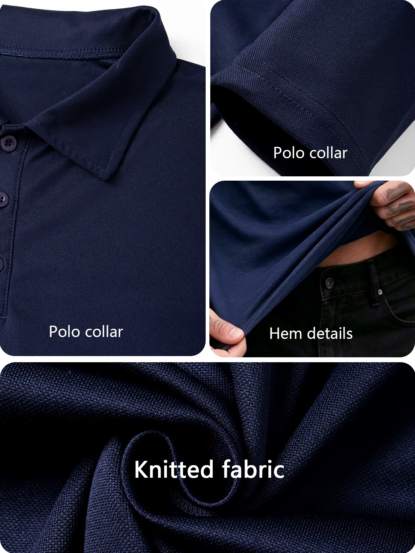 Polo à manches longues pour homme