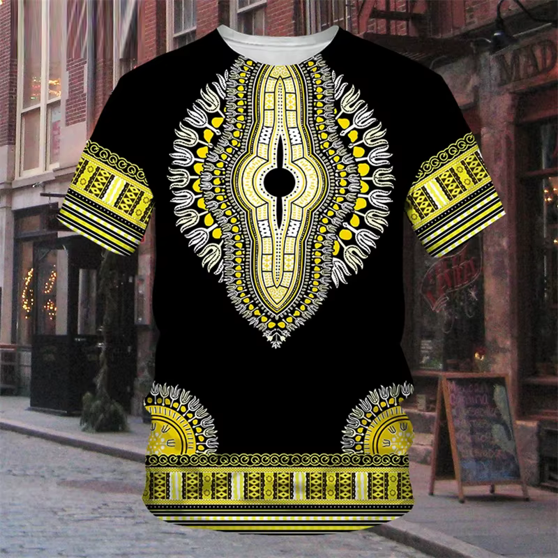 Robe traditionnelle africaine à rayures 7
