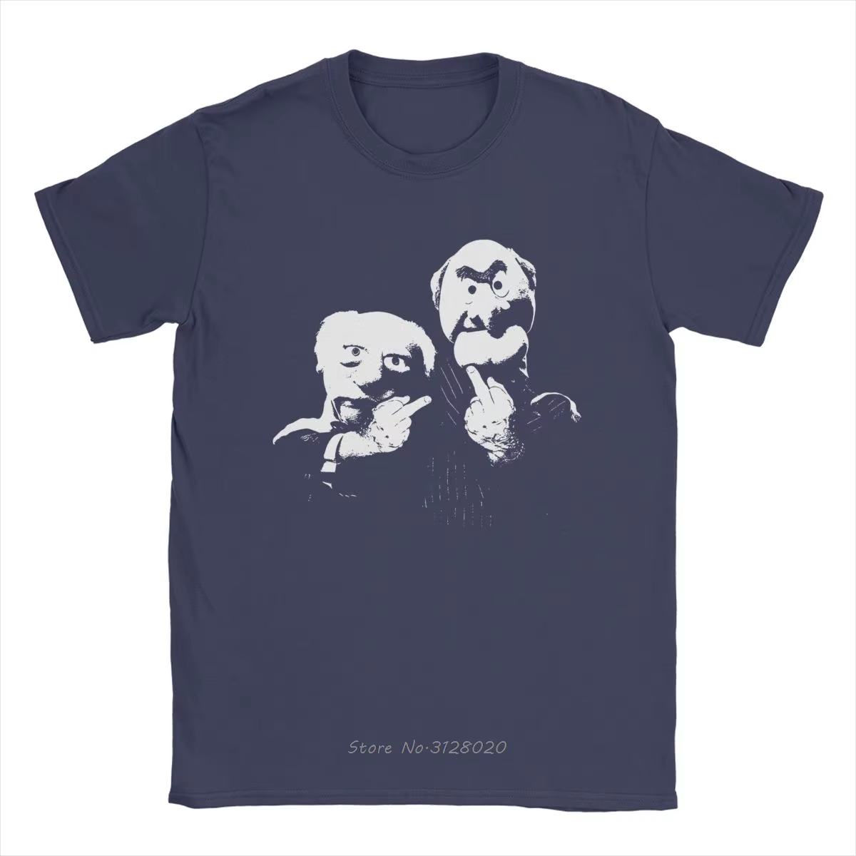 Statler et Waldorf doigt moyen hommes t-shirts