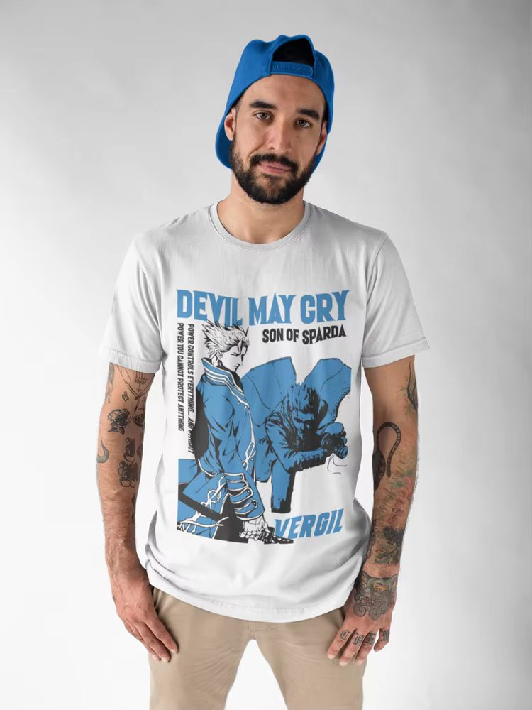 Devil May Cry virgil T-shirt unisexe en coton pour hommes, toutes tailles