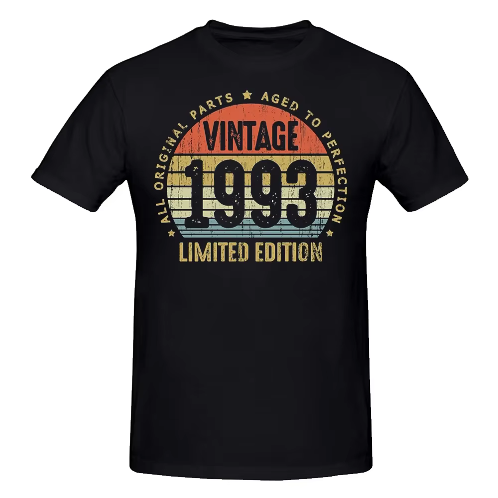 T-Shirt Manches Courtes en Coton Vintage