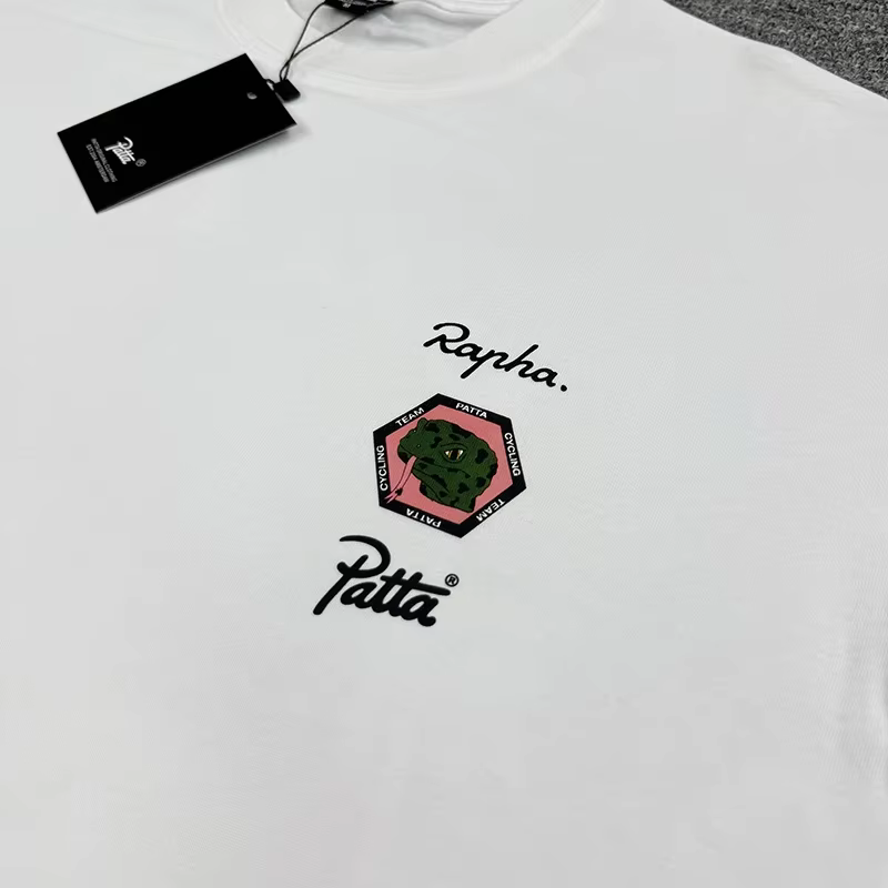 Nouveauté T-shirt Patta Style Streetwear Américain avec Imprimé Palmiers et Étoiles Hauts à Manches Courtes pour Homme