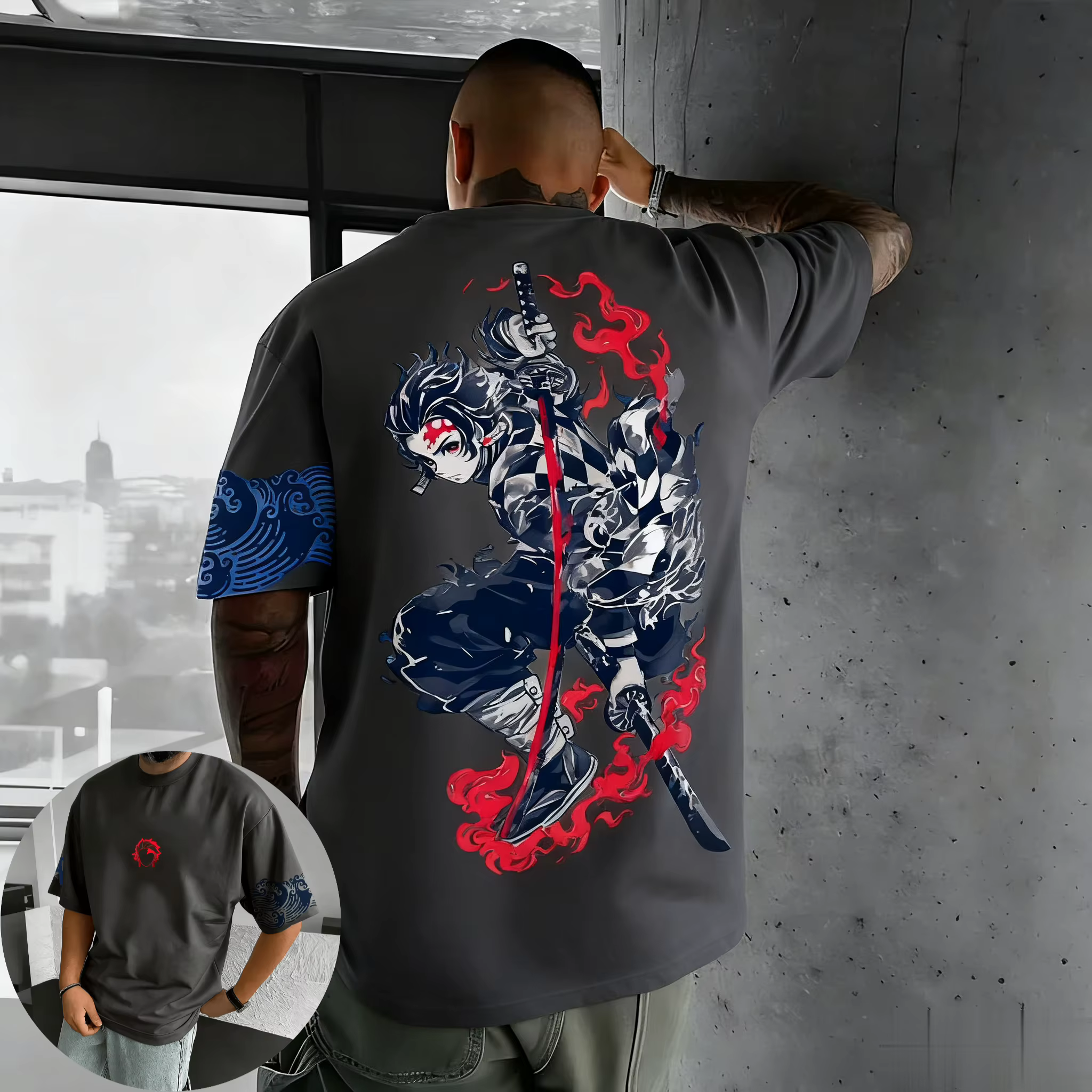 Nouveau T-shirt graphique Demon Slayer 2026 pour homme et femme