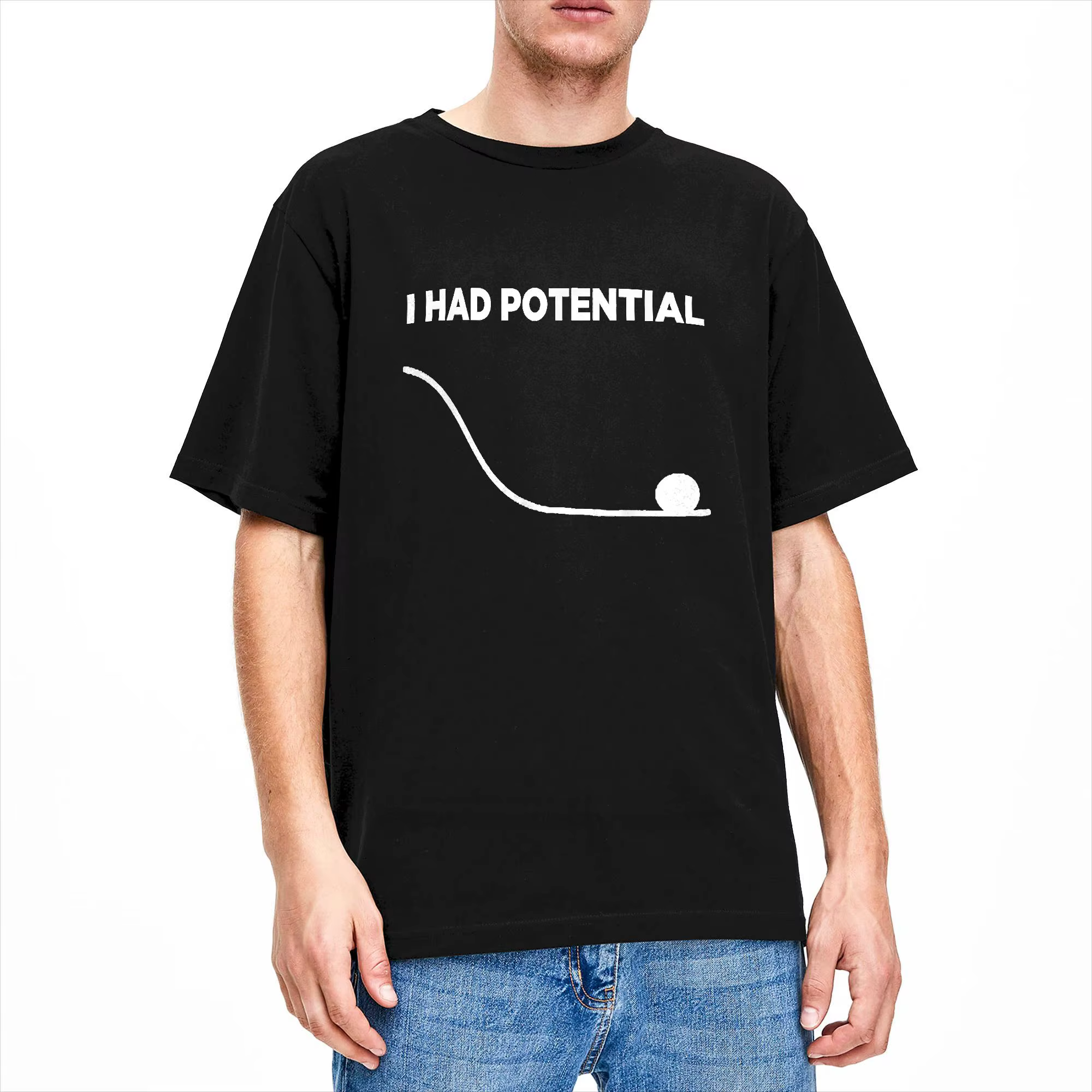 T-shirt homme vintage « I Had Potential »