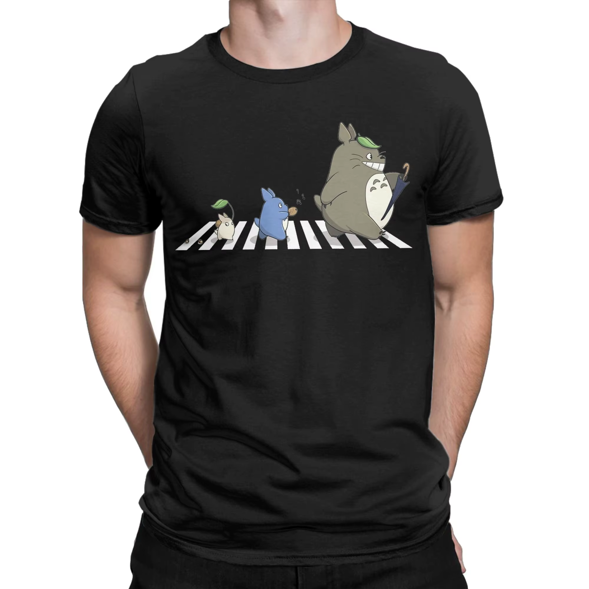 T-Shirt Anime Totoro-Miyazaki pour hommes