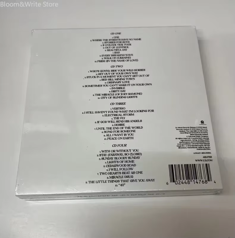 Classique du rock irlandais Evergreens U2 - Songs of Surrender 4CD 2023