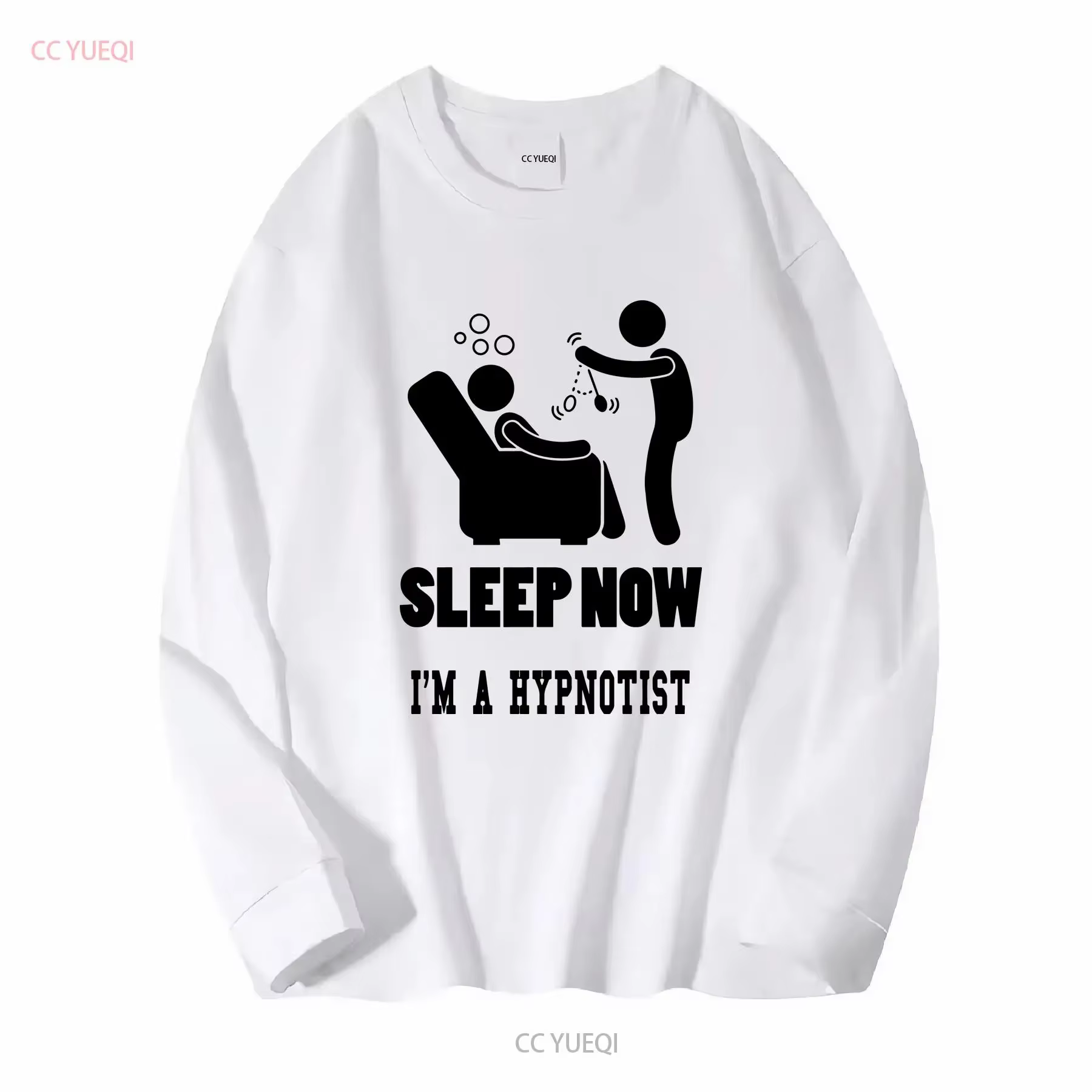 T-shirt vintage « I AM A HYPNOTIST SLEEP NOW » délavé