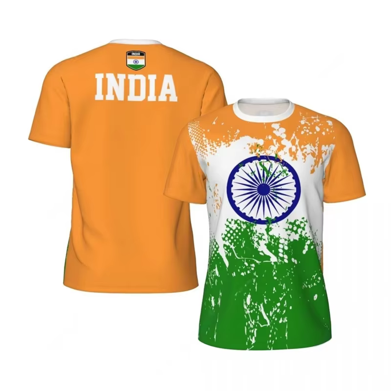 T-shirt de football imprimé en 3D pour hommes