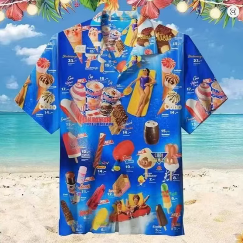 Chemise hawaïenne pour hommes