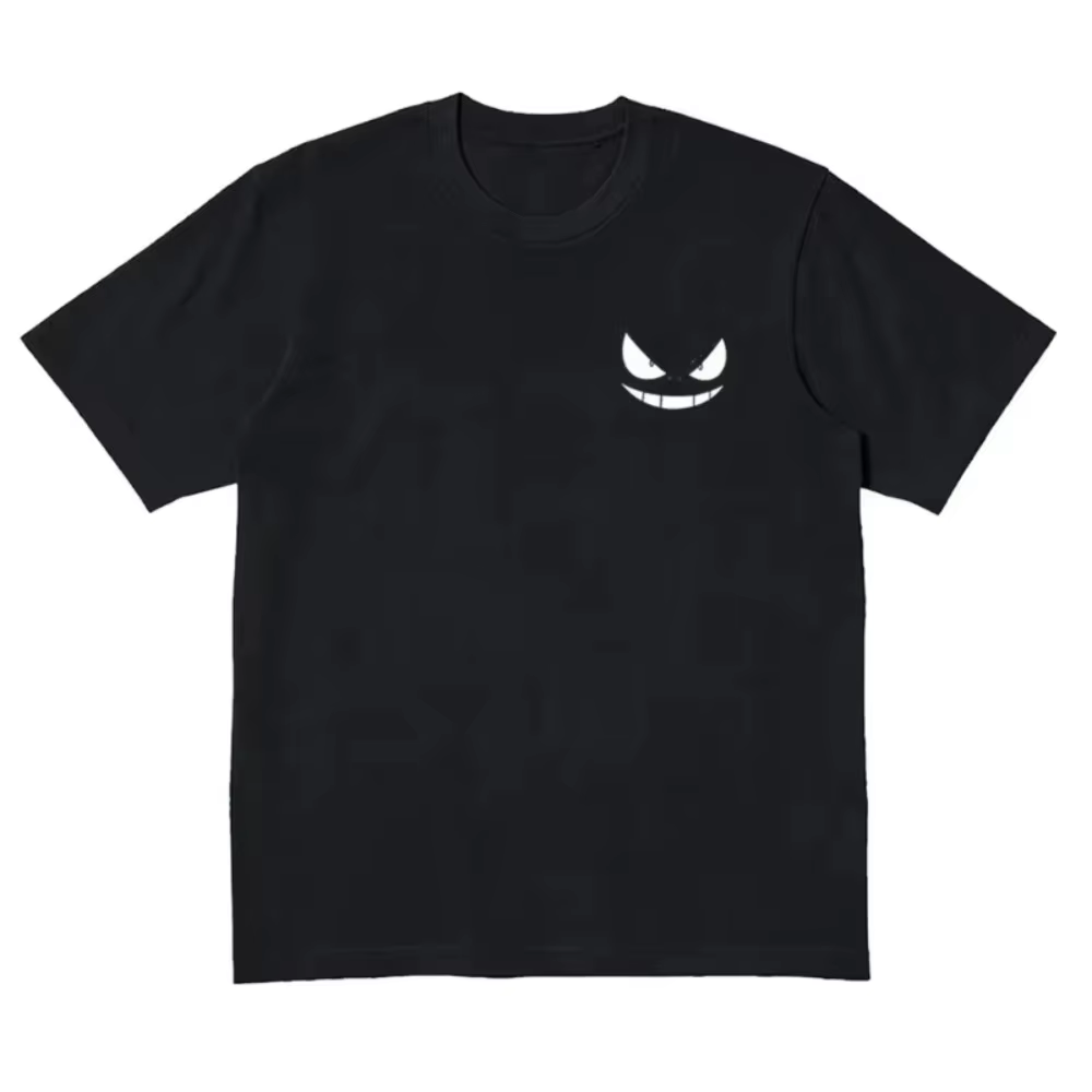 T-shirt imprimé Pokémon Anime Gengar pour hommes et femmes