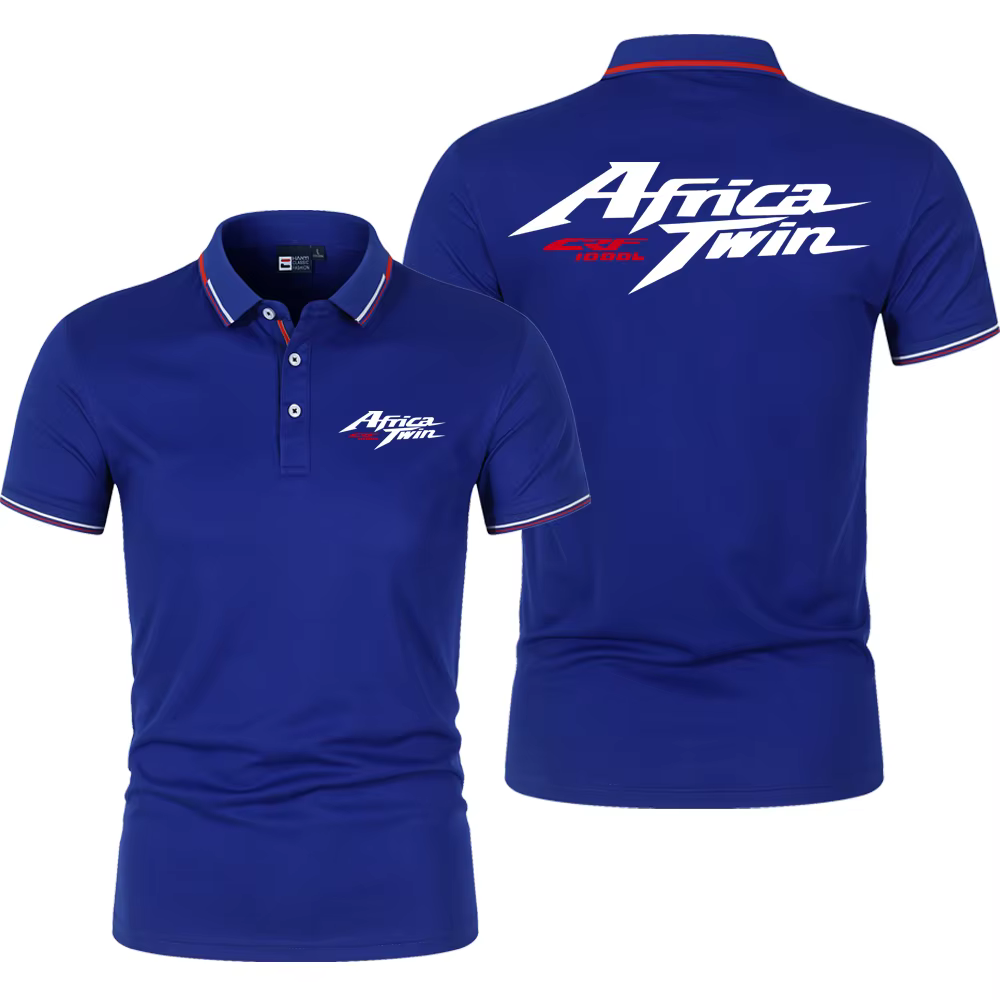 Polo d'été pour hommes Africa Twin Crf 1100 L Crf1000 Logo