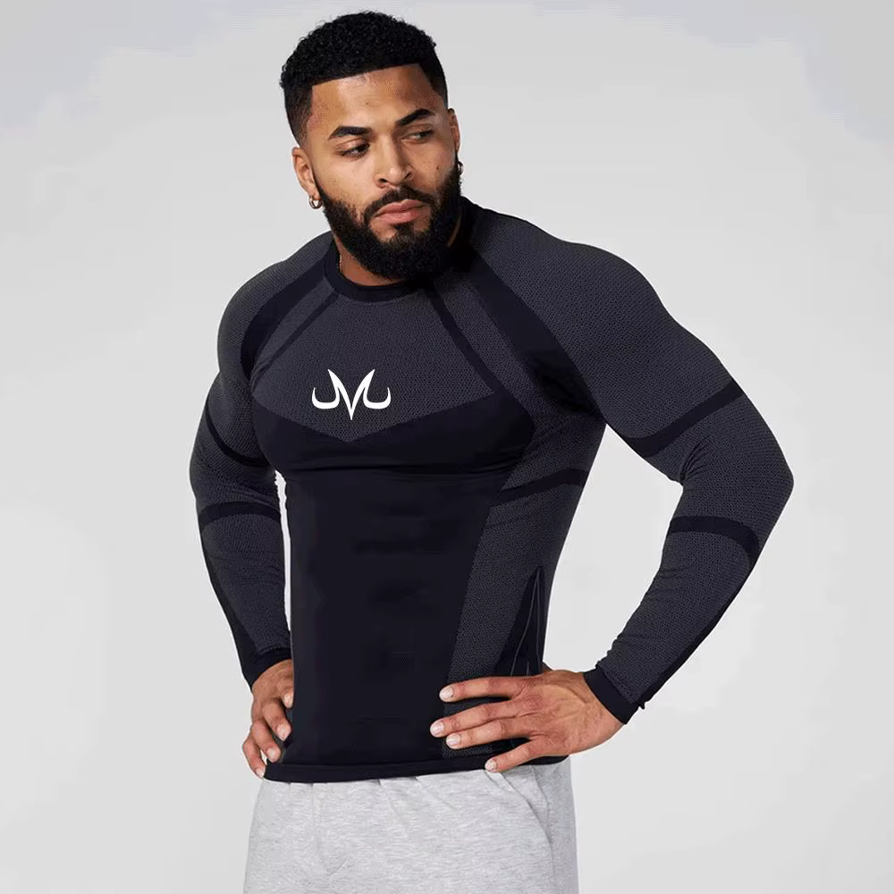 T-shirts de compression pour hommes – Vêtements de sport et d'entraînement en extérieur – Hauts respirants pour la course et l'exercice