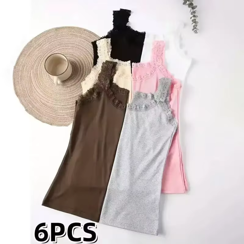 Débardeur en dentelle grande taille pour femme