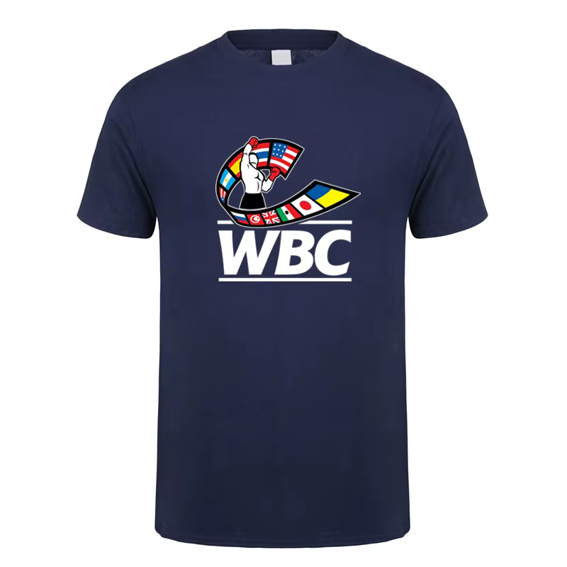 WBC boxe t-shirt été hommes coton à manches courtes T-shirts homme hauts