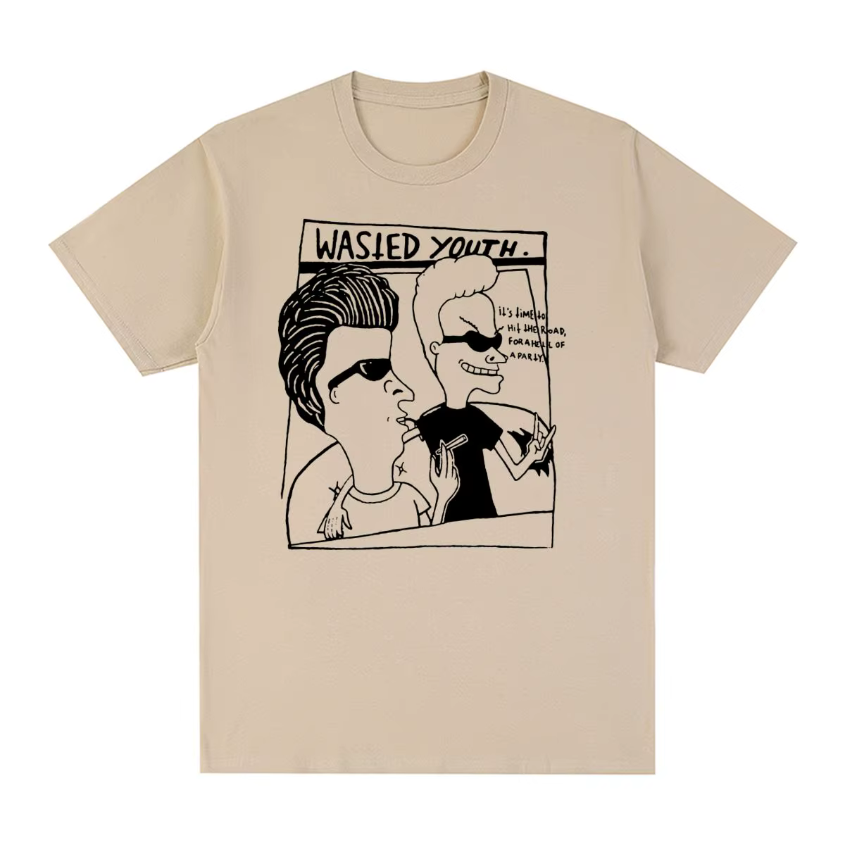 Beavis Butthead Vintage T-shirt unisexe nouvelle mode coton hommes