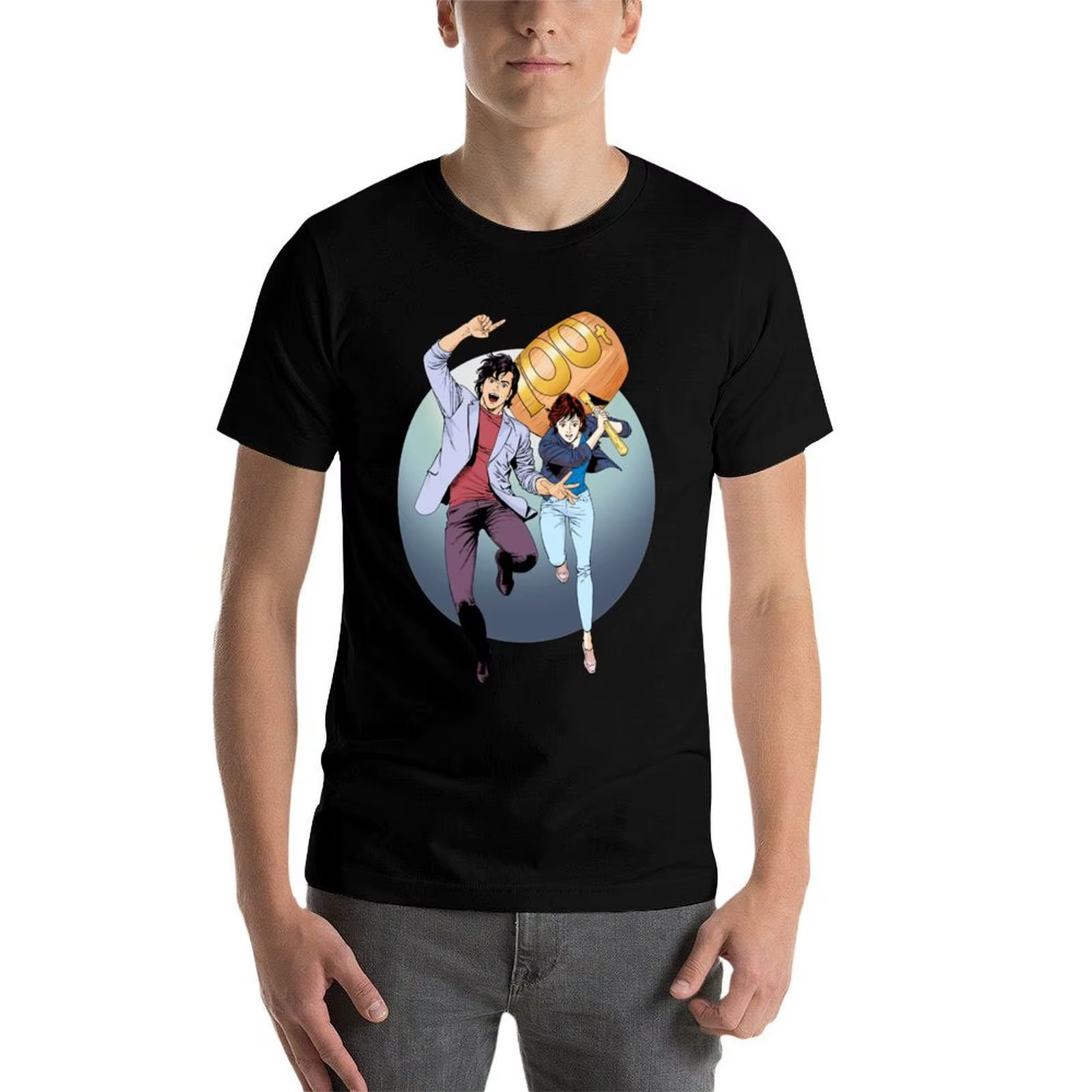 City Hunter alias Nicky Larson100 tonnes T-Shirt graphique t-shirts pour homme