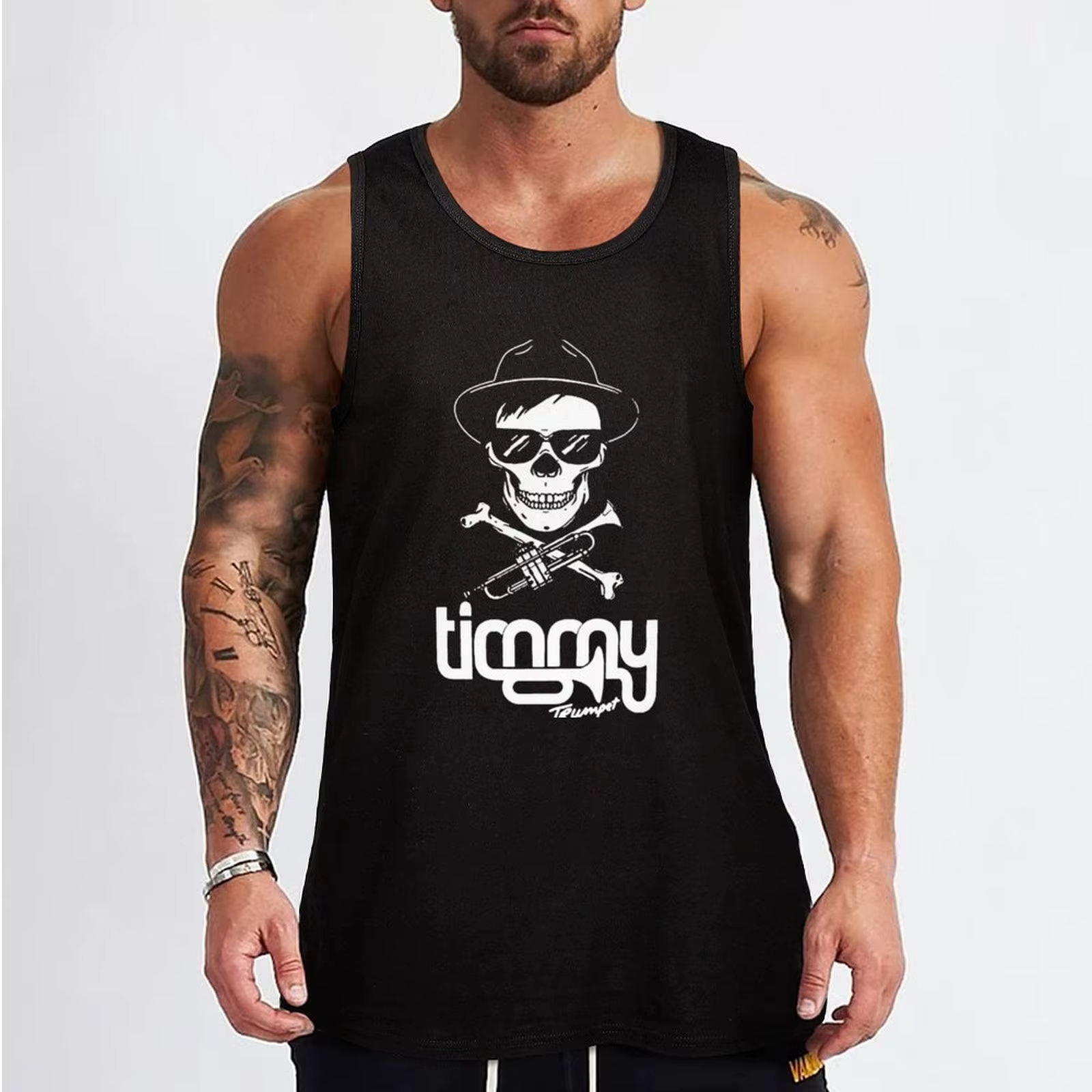Timmy trompette débardeur t-shirts sans manches pour hommes vêtements de sport