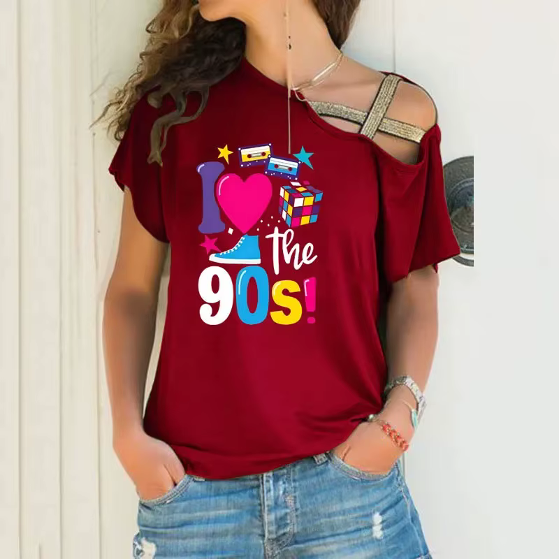 T-shirt femme rétro 90 dessin animé