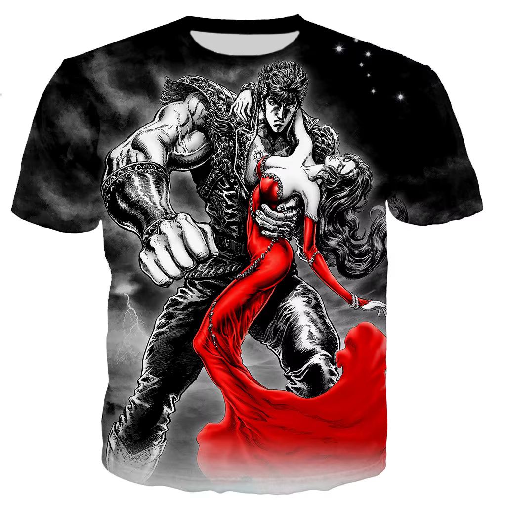 Poing de la étoile du nord Kenshiro hommes/femmes nouvelle mode Cool 3D imprimé T-shirts Style décontracté t-shirt haut livraison directe