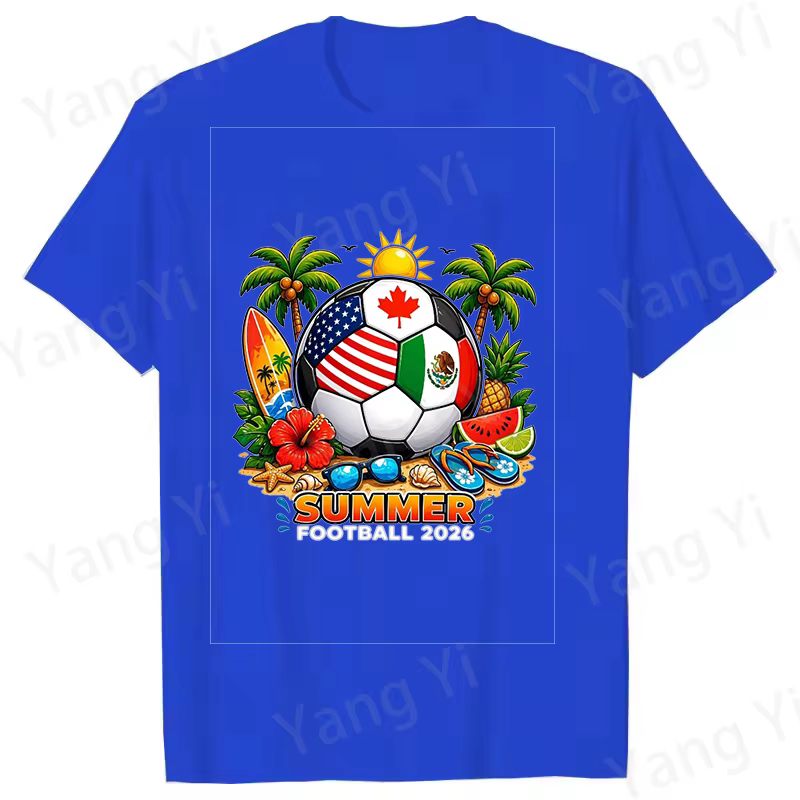 T-shirts de football tendance pour femmes et hommes – Manches courtes