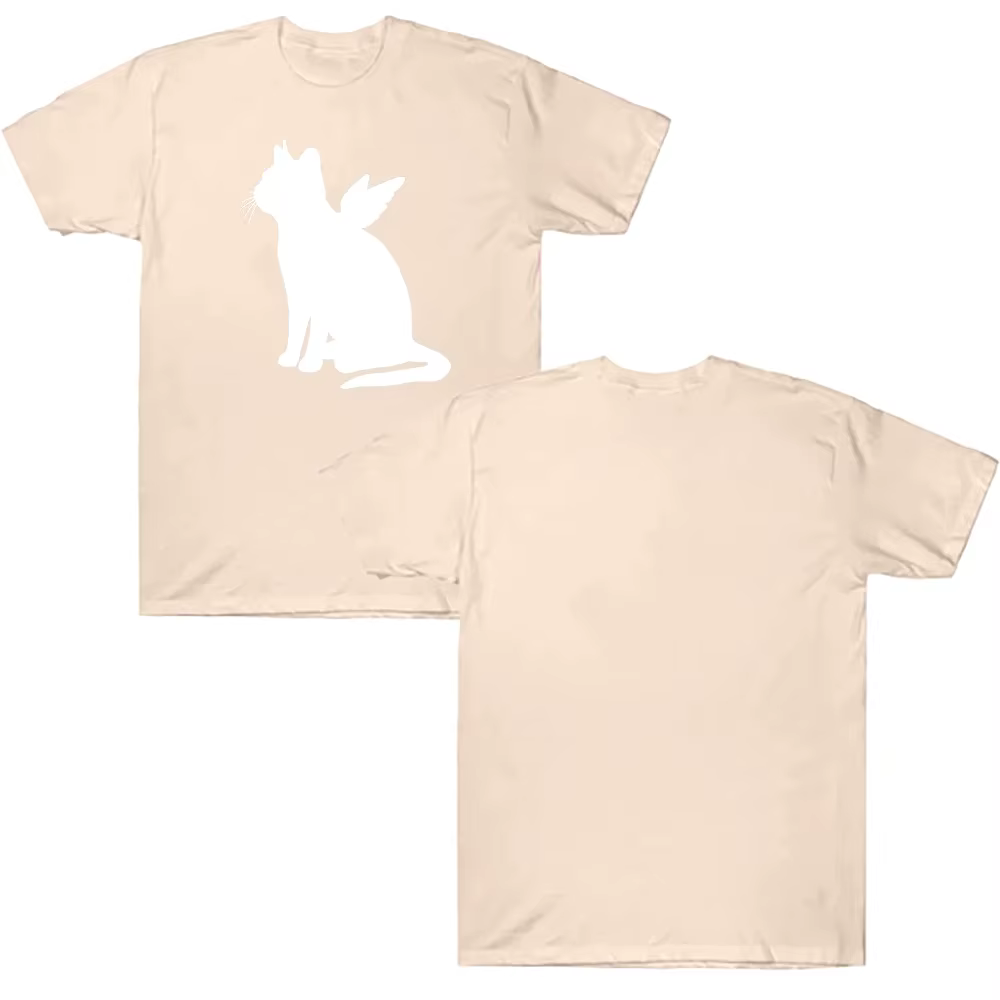 Kpop fille bande T-shirt chat ange imprimer vêtements Style coréen femmes hommes