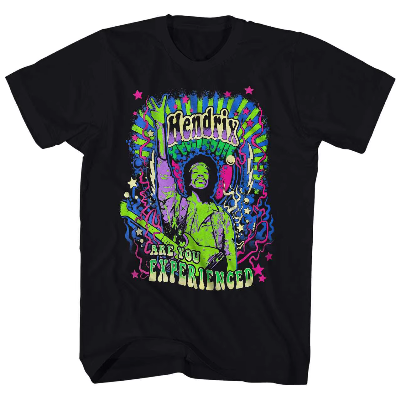 T-Shirt Portrait Jimi Hendrix Rock Musician
