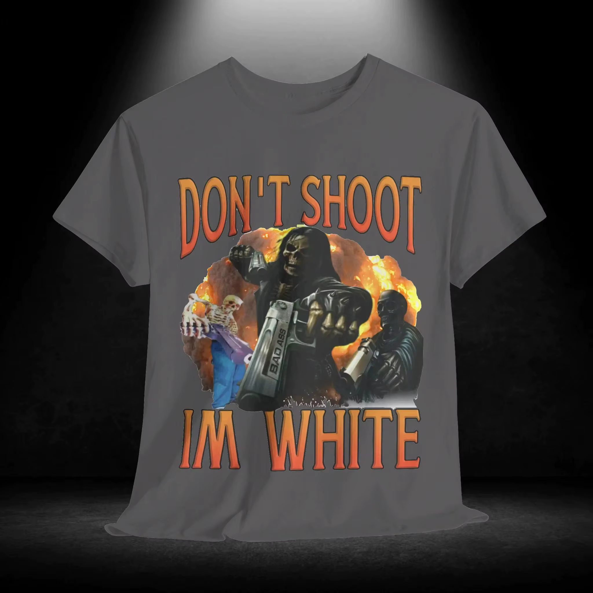 T-shirt unisexe en coton imprimé