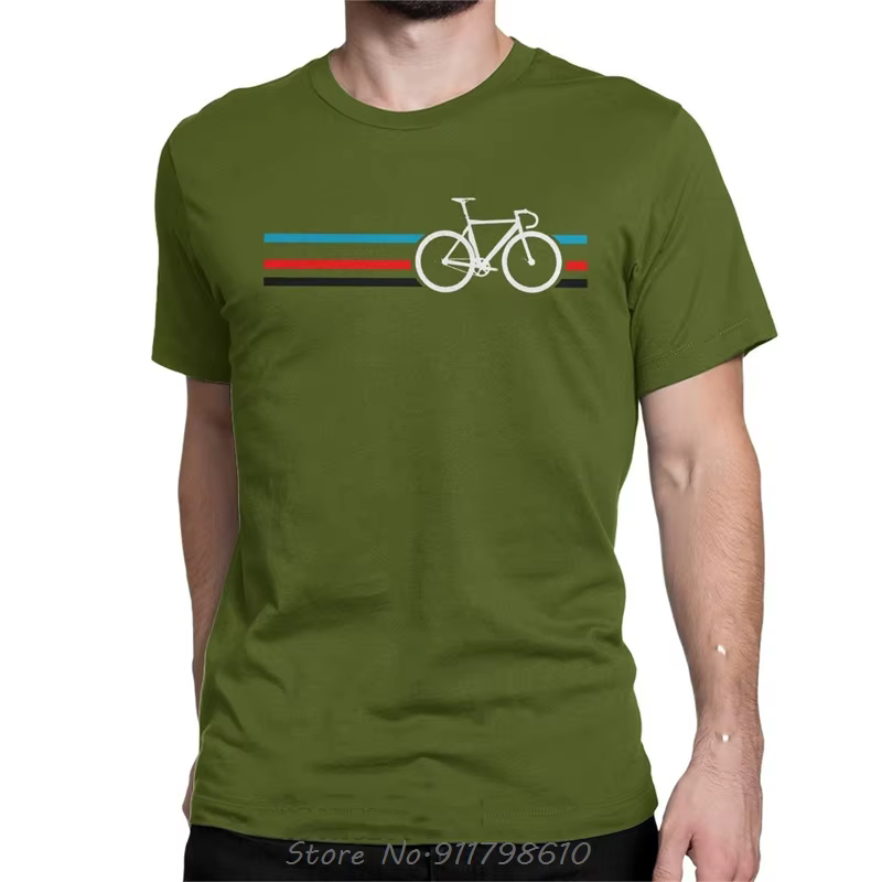 T-Shirt à Manches Courtes et Col Rond pour Homme