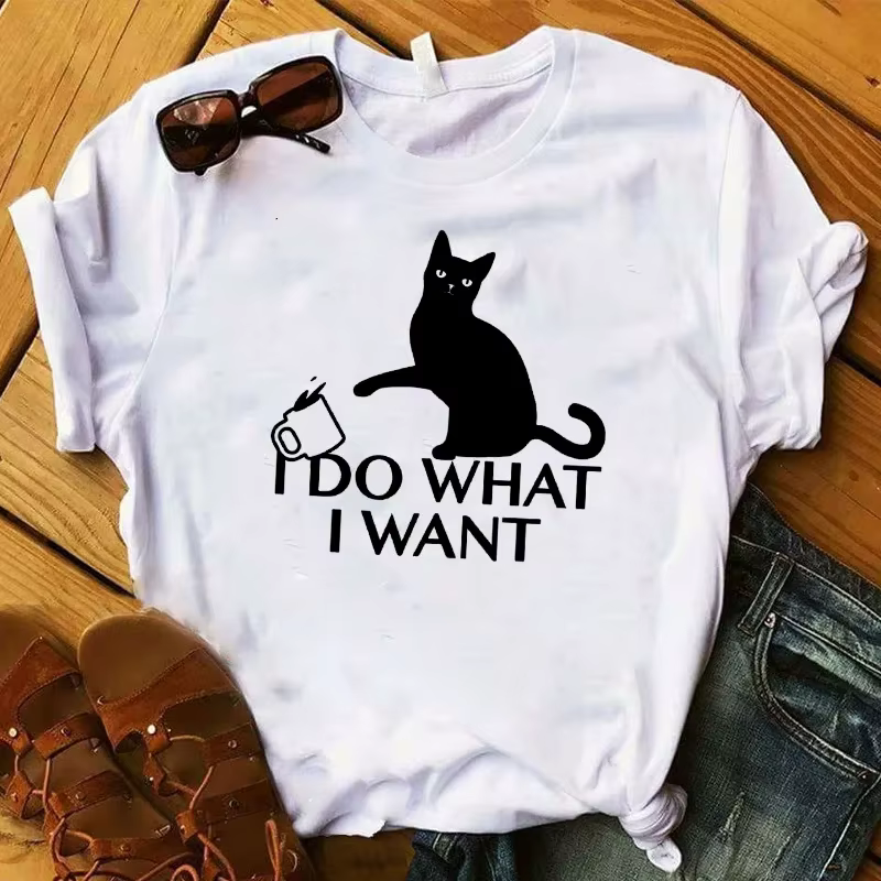 T-shirt imprimé Just A Women Who Loves Hurcycles