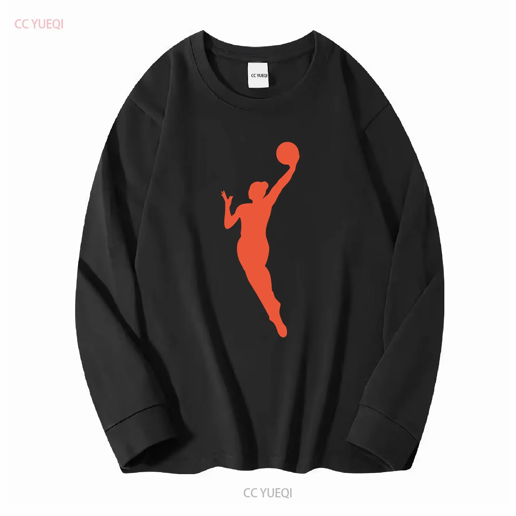 T-shirt en coton épais WNBA joueur orange seulement vintage lavé légèrement doux vêtements de créateur de mode homme unisexe polyvalent