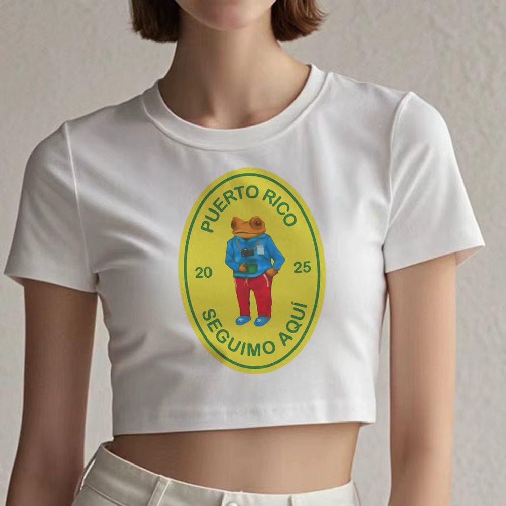 Crop top Bad Bunny, style grunge shoujo