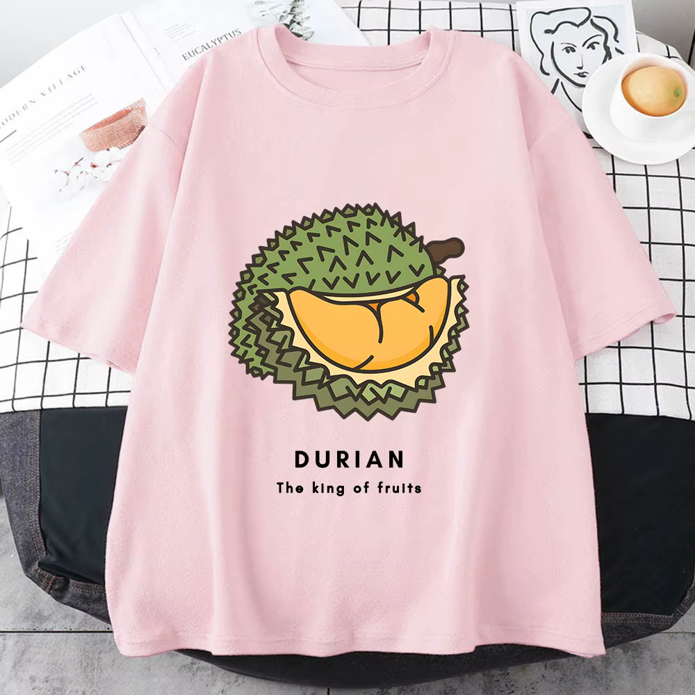 Durian-T-shirt à manches courtes pour hommes et femmes