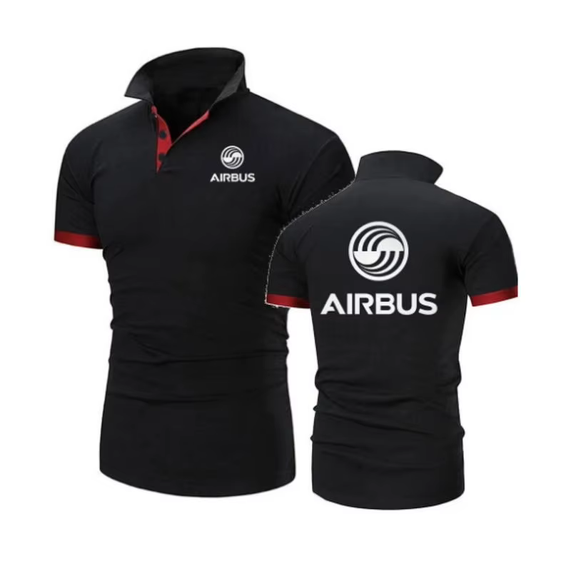 Polo AIRBUS AVIATION vol revers t-shirts Airbusfan A320 homme POLOS t-shirt printemps été maille coton à manches courtes hommes hauts
