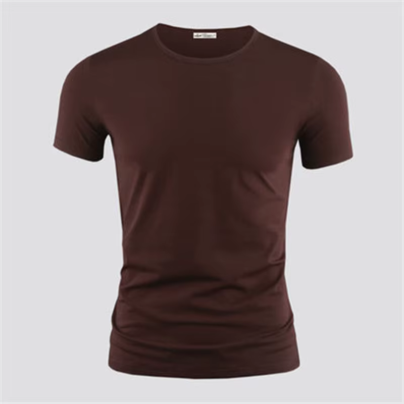 2026 hommes T-Shirt couleur Pure col en V à manches courtes hauts T-Shirts