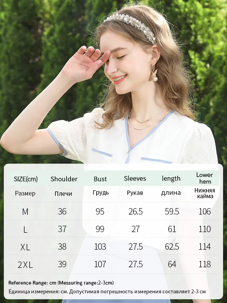 Je crois que vous chemisier blanc français bouffée manches courtes chemises et chemisiers en coton femmes hauts 2025 été femme chemise 2232055047