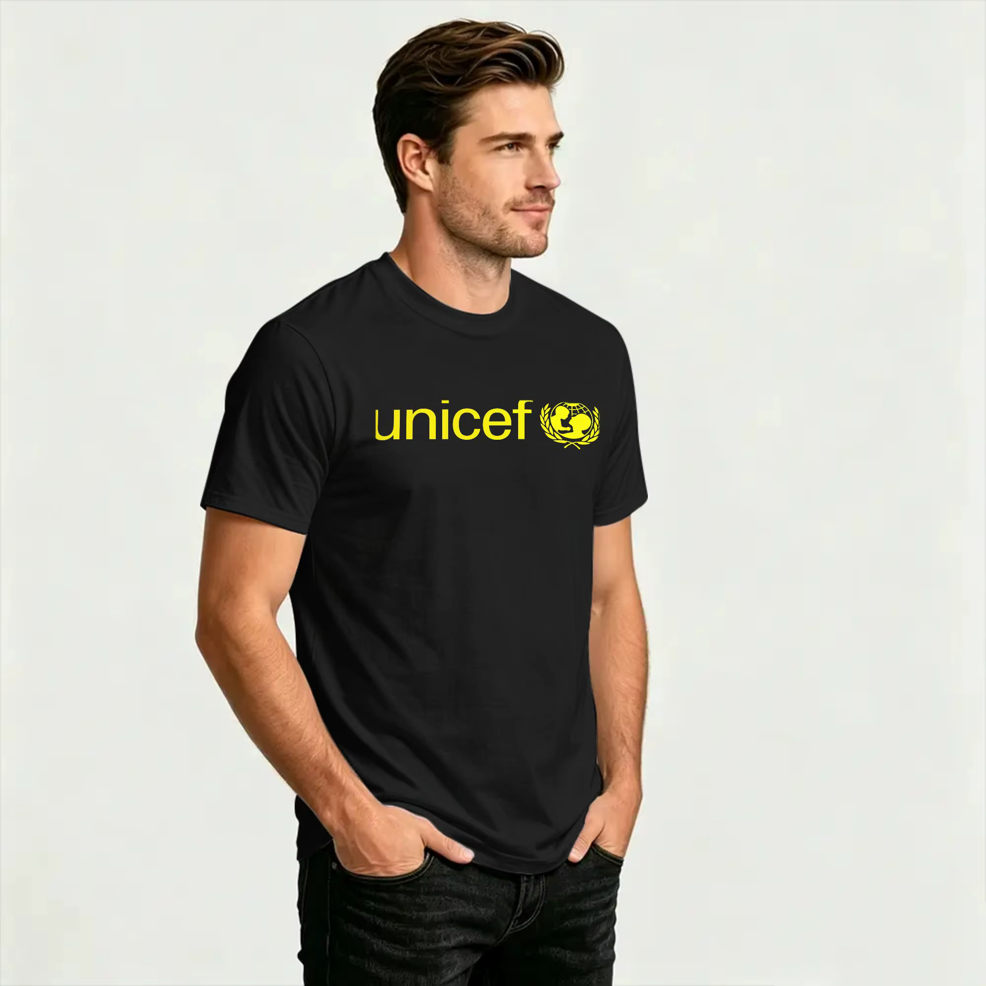 T-shirt d'été en pur coton pour hommes