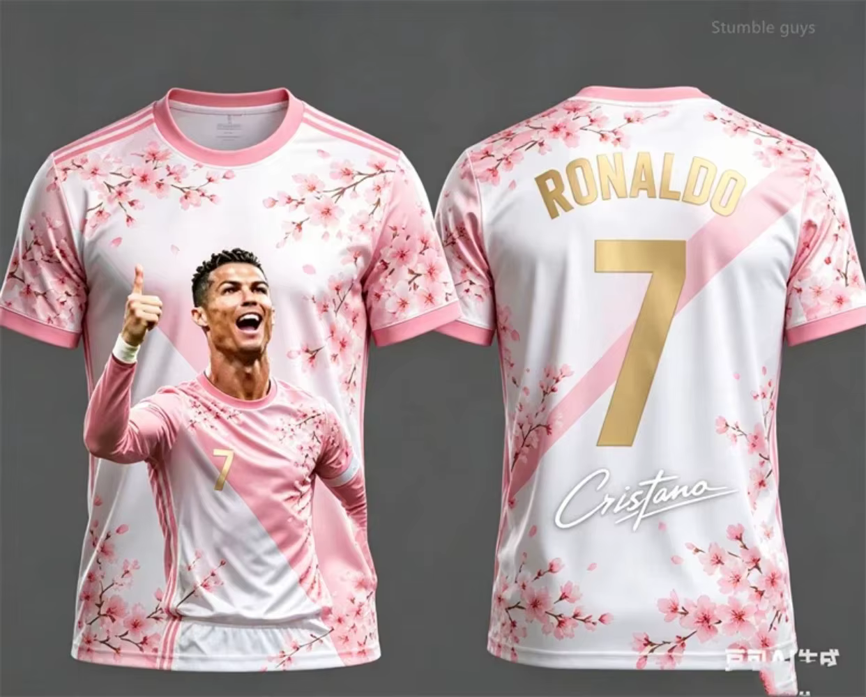 Tenue pour enfants avec design imprimé en 3D de Ronaldo pour l'été